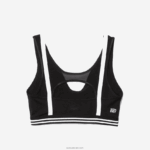 Lacoste חזיית ספורט ניגודיות ספורט DZ4D0D2598 שחור לבן שחור 6 קילוגרם נשים - Image 5