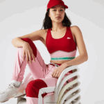 Lacoste חזיית ספורט ספורט רייסר גב DZ4D0D2584 אדום ורוד ירוק bx0 נשים