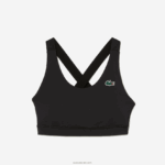 Lacoste חזיית ספורט עם רצועות צולבות DZ4D0D2449 שחור 8vm נשים - Image 4