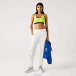 Lacoste חזיית ספורט פוליאסטר ממוחזרת בצבע בלוק ספורט DZ4D0D2576 צהוב סגול 5cy נשים - Image 2