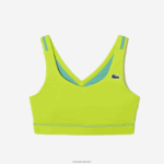 Lacoste חזיית ספורט פוליאסטר ממוחזרת יבשה במיוחד DZ4D0D2454 צהוב ירוק yiz נשים - Image 4