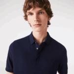Lacoste חכם פריז מתיחה כותנה פיקה פולו DZ4D0D611 כחול כהה 166 גברים