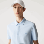 Lacoste חכם פריז מתיחה כותנה פיקה פולו DZ4D0D632 כחול בהיר t01 גברים