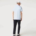 Lacoste חכם פריז מתיחה כותנה פיקה פולו DZ4D0D632 כחול בהיר t01 גברים - Image 4