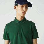 Lacoste חכם פריז מתיחה כותנה פיקה פולו DZ4D0D658 ירוק 132 גברים