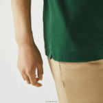 Lacoste חכם פריז מתיחה כותנה פיקה פולו DZ4D0D658 ירוק 132 גברים - Image 4