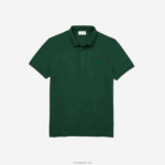 Lacoste חכם פריז מתיחה כותנה פיקה פולו DZ4D0D658 ירוק 132 גברים - Image 5