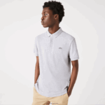 Lacoste חכם פריז מתיחה כותנה פיקה פולו DZ4D0D659 chine אפור cca גברים