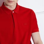 Lacoste חכם פריז מתיחה כותנה פיקה פולו DZ4D0D726 אדום 240 גברים - Image 7