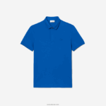 Lacoste חכם פריז מתיחה כותנה פיקה פולו DZ4D0D78 כחול kxb גברים - Image 4