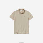 Lacoste חכם פריז מתיחה כותנה פיקה פולו DZ4D0D79 בז' ae0 גברים - Image 4