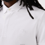 Lacoste חכם פריז מתיחה כותנה פיקה פולו DZ4D0D80 לבן 001 גברים - Image 5