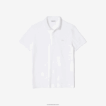 Lacoste חכם פריז מתיחה כותנה פיקה פולו DZ4D0D80 לבן 001 גברים - Image 6