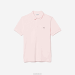 Lacoste חכם פריז מתיחה כותנה פיקה פולו DZ4D0D835 ורוד בהיר t03 גברים - Image 4