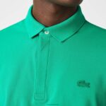 Lacoste חכם פריז מתיחה כותנה פיקה פולו DZ4D0D907 ירוק ldm גברים - Image 2