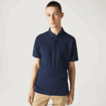 Lacoste חכם פריז מתיחה כותנה פיקה פולו DZ4D0D931 blue chine 3gf גברים