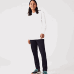 Lacoste חכם פריז שרוולים ארוכים מתיחה כותנה פיקה פולו DZ4D0D666 לבן 001 גברים - Image 2