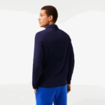 Lacoste חכם פריז שרוולים ארוכים מתיחה כותנה פיקה פולו DZ4D0D665 כחול כהה 166 גברים - Image 3