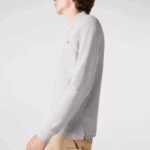 Lacoste חכם פריז שרוולים ארוכים מתיחה כותנה פיקה פולו DZ4D0D668 chine אפור cca גברים - Image 4