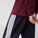 Lacoste חכם פריז שרוולים ארוכים מתיחה כותנה פיקה פולו DZ4D0D810 בורדו sxl גברים - Image 4