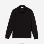 Lacoste חכם פריז שרוולים ארוכים מתיחה כותנה פיקה פולו DZ4D0D667 שחור 031 גברים - Image 5