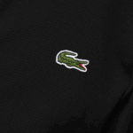 Lacoste חלוק רחצה סרוג מכותנה בגזרה רופפת DZ4D0D1525 שחור 031 גברים - Image 8