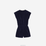 Lacoste חליפת משחק מבד כותנה DZ4D0D3307 כחול כהה צהוב לבן gsw בנות - Image 2