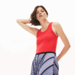 Lacoste חלק עליון ללא שרוולים DZ4D0D2586 אדום 4by נשים
