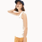 Lacoste חלק עליון ללא שרוולים DZ4D0D2587 לבן 001 נשים - Image 4