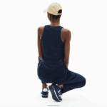Lacoste חלק עליון ללא שרוולים DZ4D0D2588 כחול כהה 166 נשים - Image 3