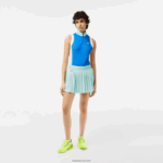 Lacoste חצאיות טניס קפלים עם מכנסיים קצרים מובנים DZ4D0D2389 צהוב ירוק בהיר נשים