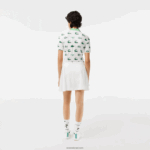 Lacoste חצאית גולף קצרה מובנית DZ4D0D2419 לבן nyv נשים - Image 3