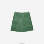 Lacoste חצאית ג'רסי קפלים DZ4D0D3090 ירוק חאקי kx5 בנות - Image 4