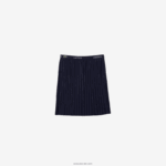 Lacoste חצאית ג'רסי קפלים DZ4D0D3091 כחול כהה 166 בנות - Image 4