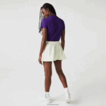 Lacoste חצאית טניס קצרה מובנית DZ4D0D2592 צהוב סגול 4xk נשים - Image 3