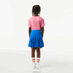 Lacoste חצאית מיני מתיחה DZ4D0D3097 כחול kxb בנות - Image 3
