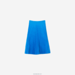 Lacoste חצאית קפלים גולשת במותן אלסטית DZ4D0D2600 ptv כחול נשים - Image 4