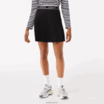 Lacoste חצאית קפלים גמישה במותן DZ4D0D2352 שחור 031 נשים - Image 2