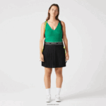 Lacoste חצאית קפלים גמישה במותן DZ4D0D2352 שחור 031 נשים - Image 6