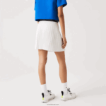 Lacoste חצאית קפלים גמישה במותן DZ4D0D2353 לבן 70V נשים - Image 3