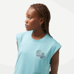 Lacoste טופ ספורט מיאמי במהדורה פתוחה ללא שרוולים DZ4D0D2411 מנטה bvg נשים - Image 2