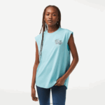 Lacoste טופ ספורט מיאמי במהדורה פתוחה ללא שרוולים DZ4D0D2411 מנטה bvg נשים