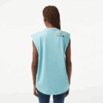 Lacoste טופ ספורט מיאמי במהדורה פתוחה ללא שרוולים DZ4D0D2411 מנטה bvg נשים - Image 3