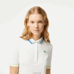 Lacoste טניס פיקה פולו יבש במיוחד DZ4D0D2366 לבן 70V נשים - Image 2