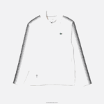 Lacoste טניס x daniil medvedev סווטשירט עם רוכסן DZ4D0D311 לבן צהוב wui גברים