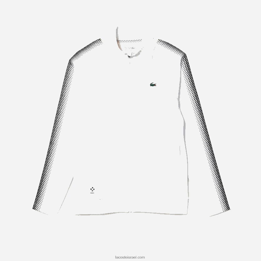Lacoste טניס x daniil medvedev סווטשירט עם רוכסן DZ4D0D311 לבן צהוב wui גברים - Image 1