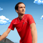 Lacoste טניס x Daniil Medvedev פולו DZ4D0D233 אדום s5h גברים - Image 4