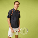 Lacoste טניס x Daniil Medvedev פולו DZ4D0D235 כחול kxe גברים - Image 5