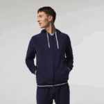 Lacoste טרקלין טרקלין טרקלין עם רוכסן DZ4D0D1276 כחול כהה 166 גברים - Image 2