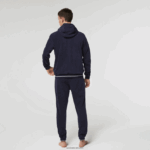 Lacoste טרקלין טרקלין טרקלין עם רוכסן DZ4D0D1276 כחול כהה 166 גברים - Image 3